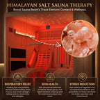 2-Person Recliner Sauna with Himalayan Salt Wall