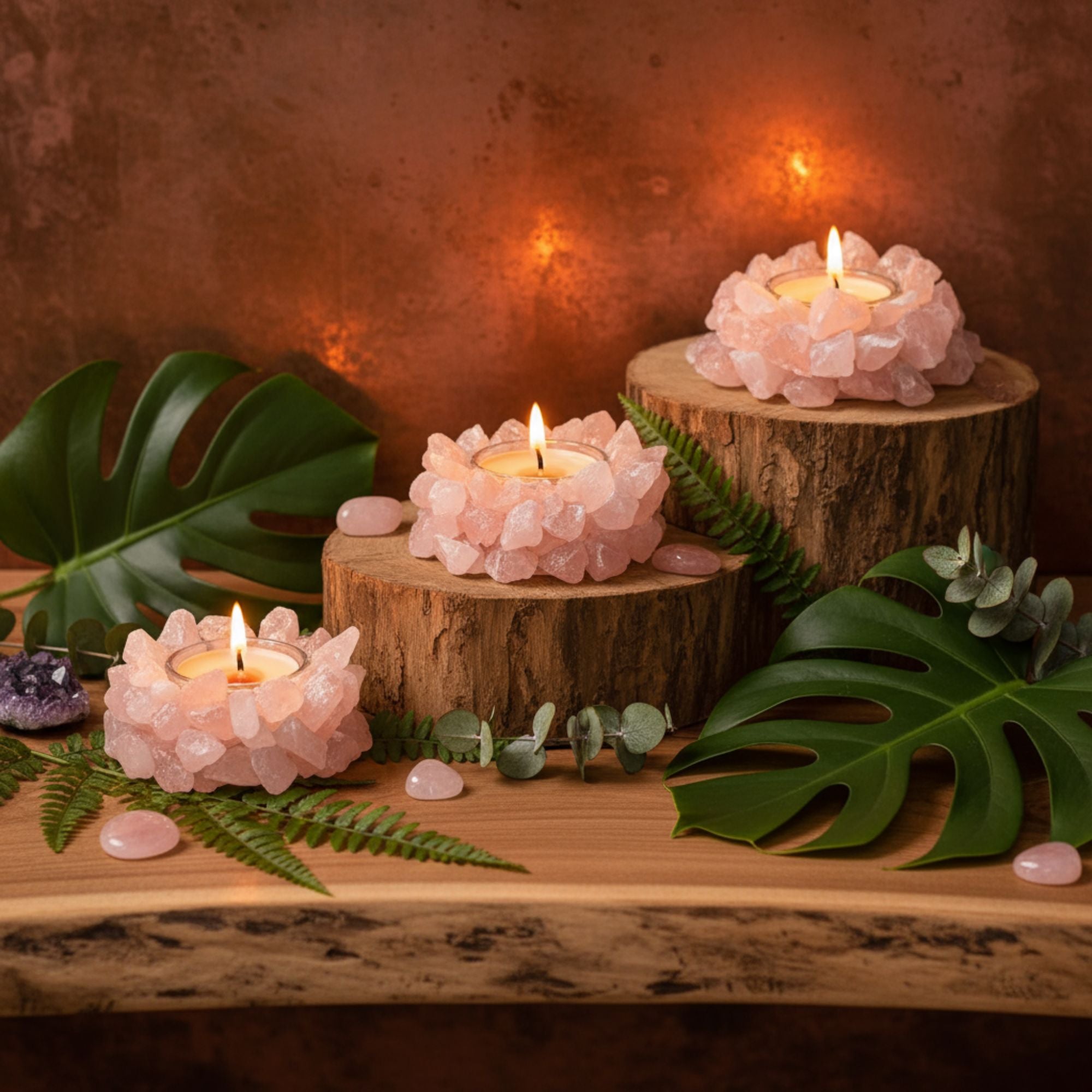 Crystal Candle Nest Ritual