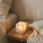 Selenite Stone Candle Holders
