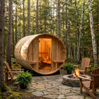4-Person Cedar Barrel Sauna