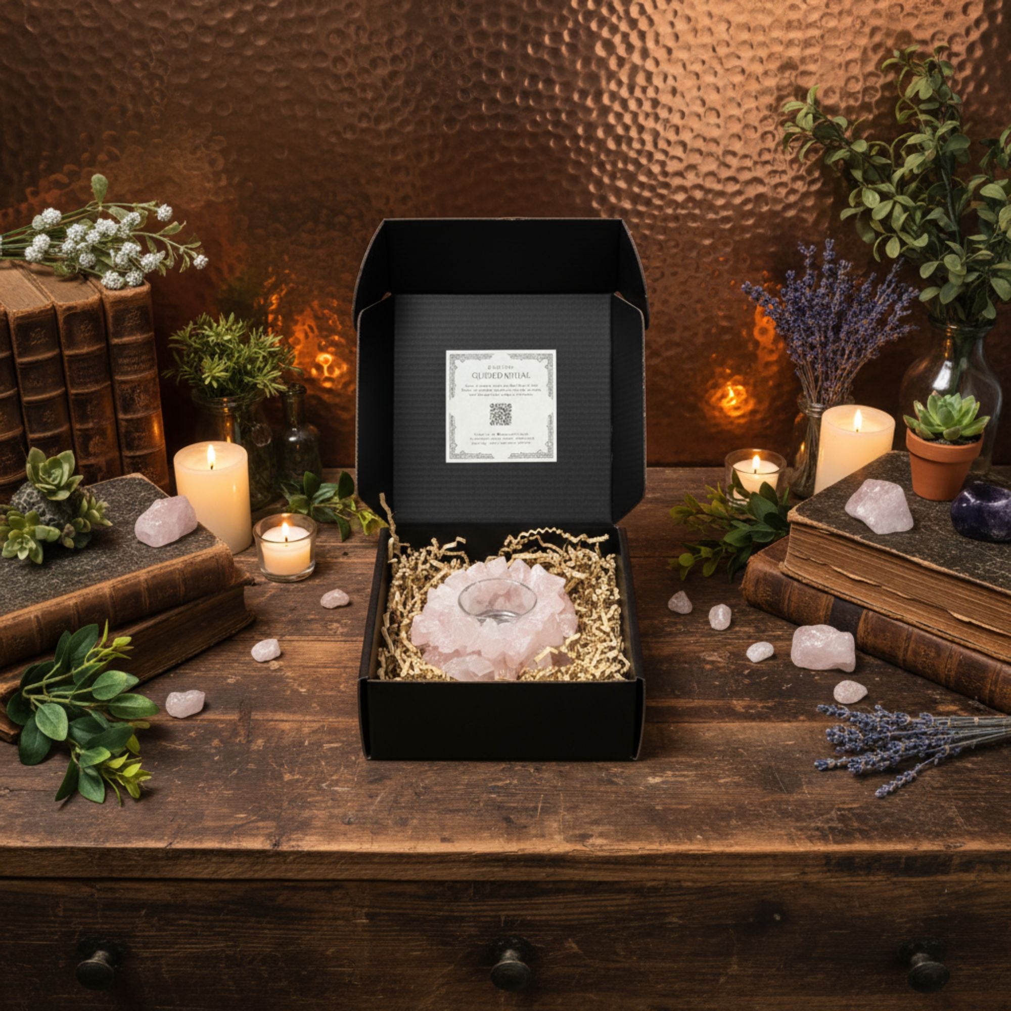 Crystal Candle Nest Ritual