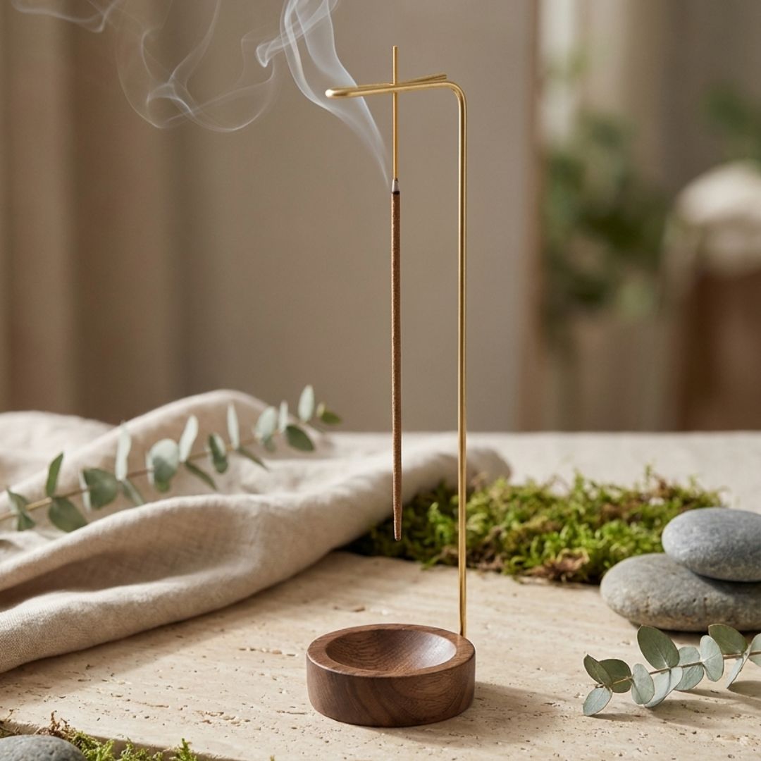 Inverse Wood Incense Holder