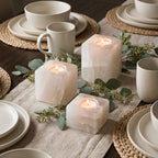 Selenite Stone Candle Holders