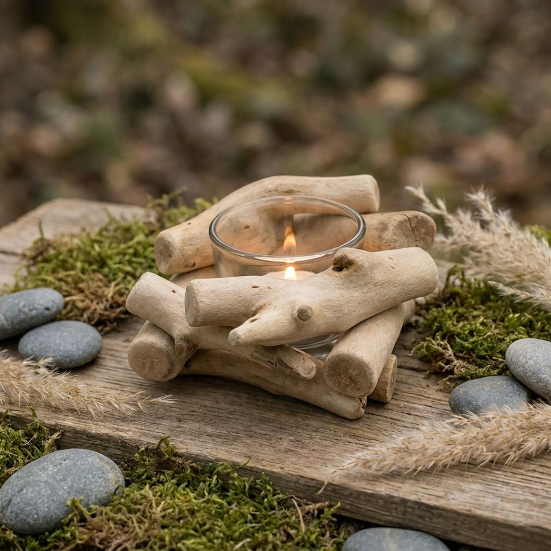 Driftwood Candle Holder