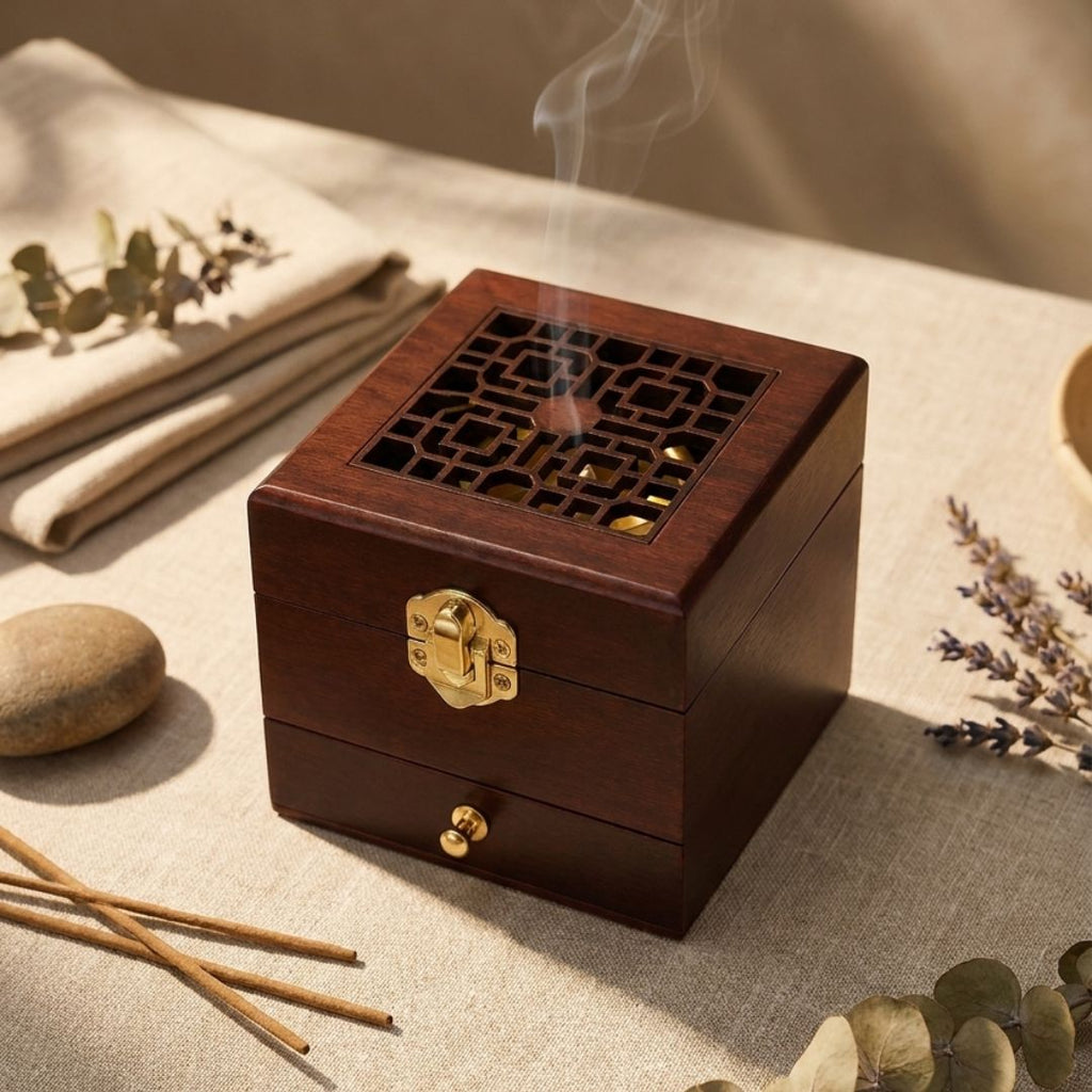 Wooden Antique Incense Burner
