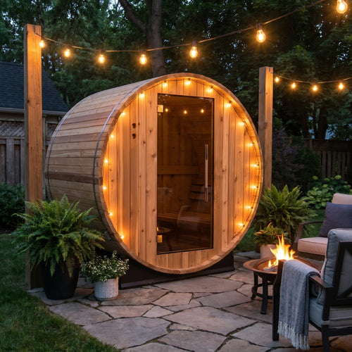 2-Person Cedar Barrel Sauna