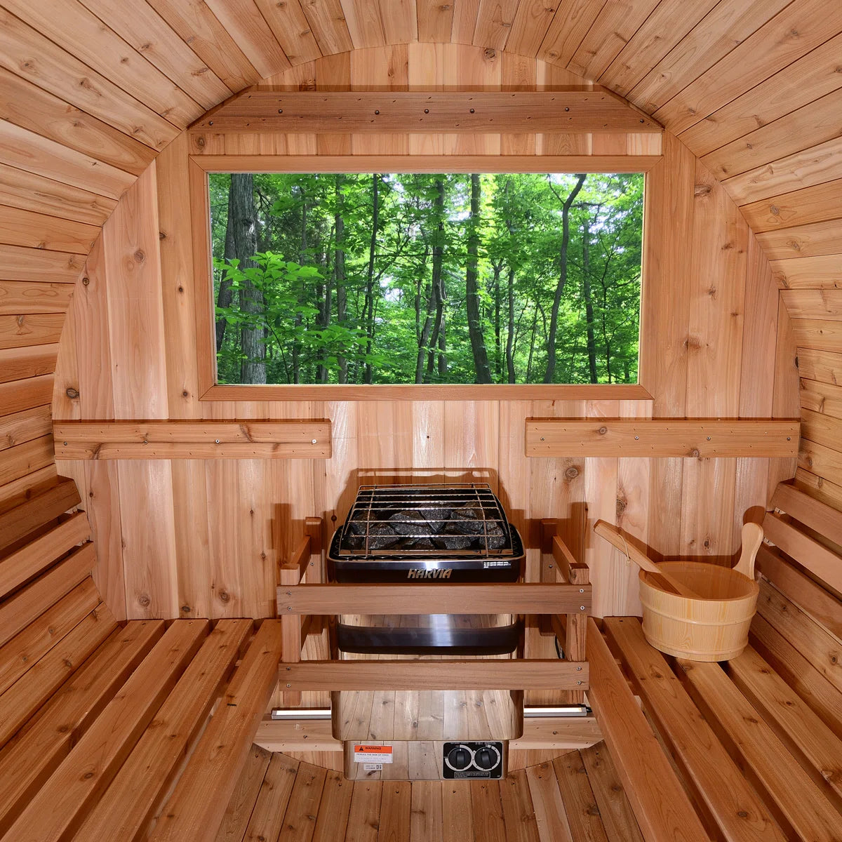 2-Person Cedar Barrel Sauna