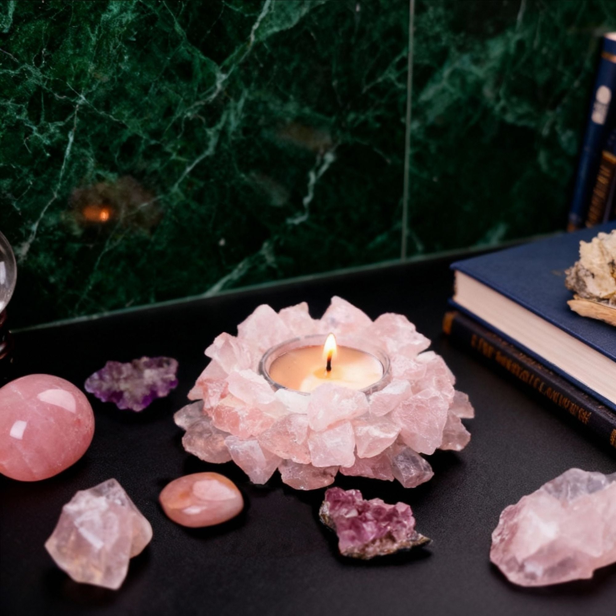 Crystal Candle Nest Ritual