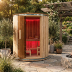 4-Person Vertical Barrel Sauna
