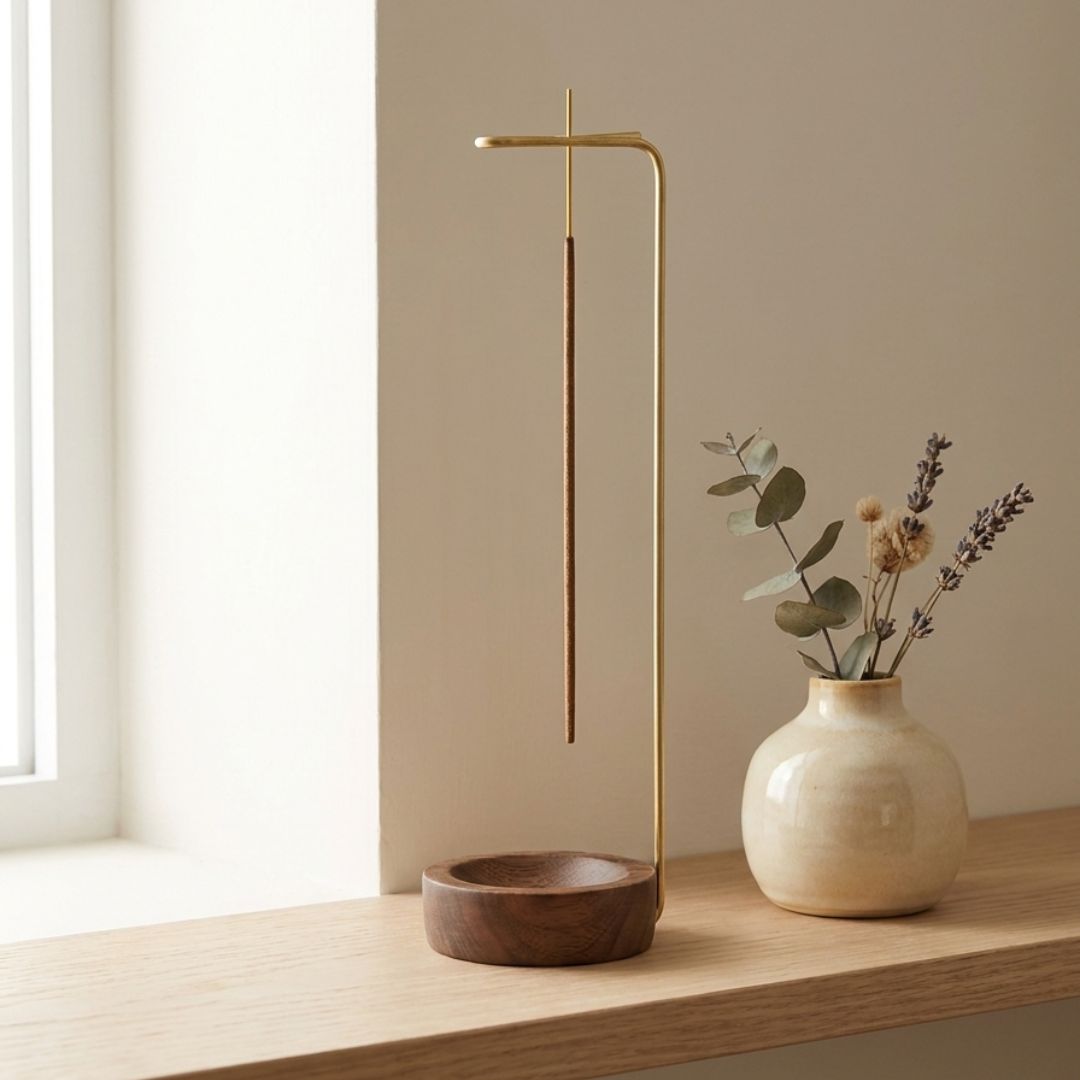 Inverse Wood Incense Holder