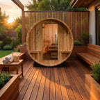 4-Person Cedar Barrel Sauna