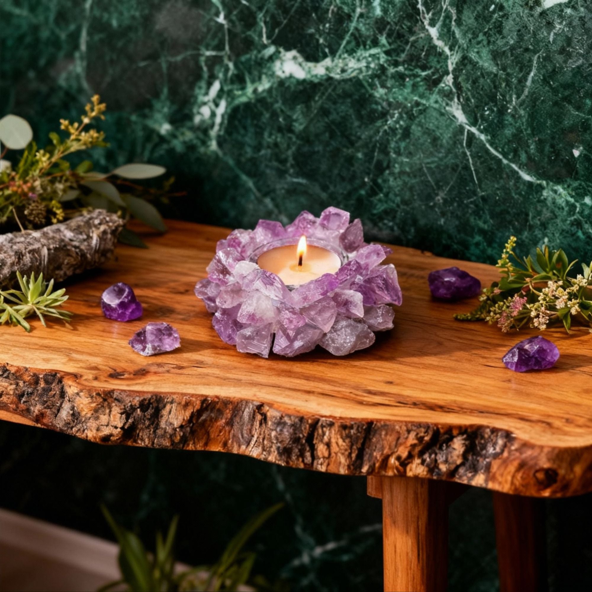 Crystal Candle Nest Ritual