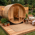4-Person Cedar Barrel Sauna