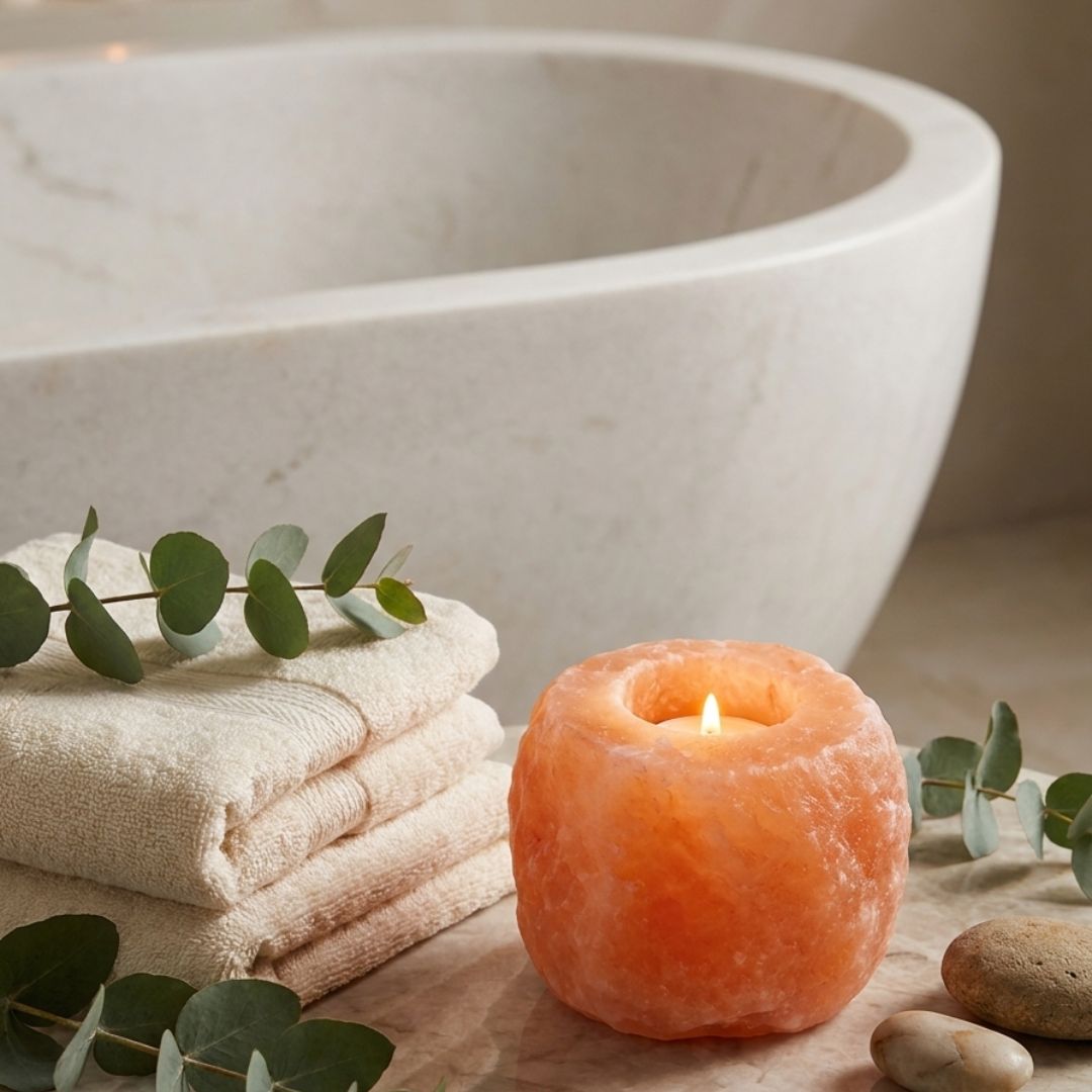 Himalayan Salt Candle Holder