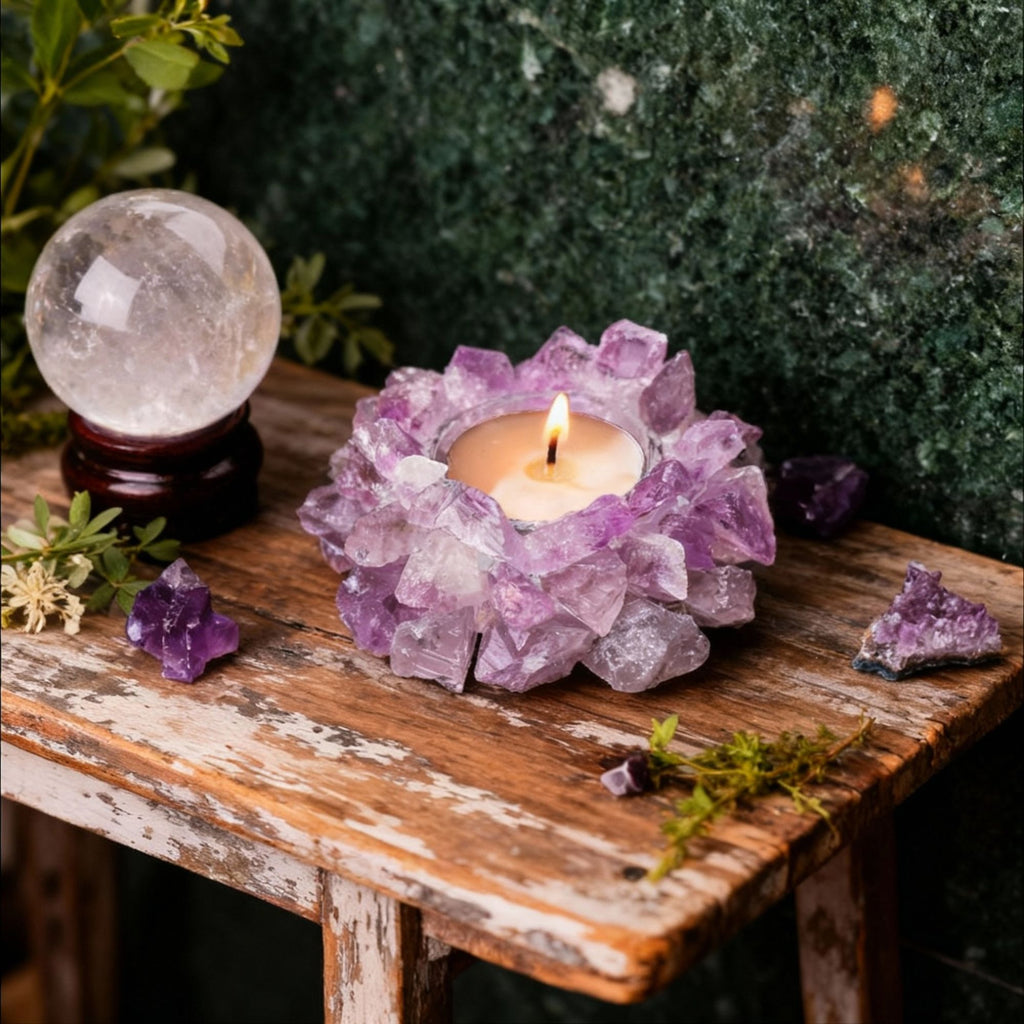 Crystal Candle Nest Ritual