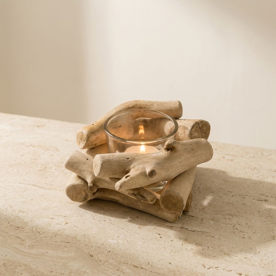 Driftwood Candle Holder