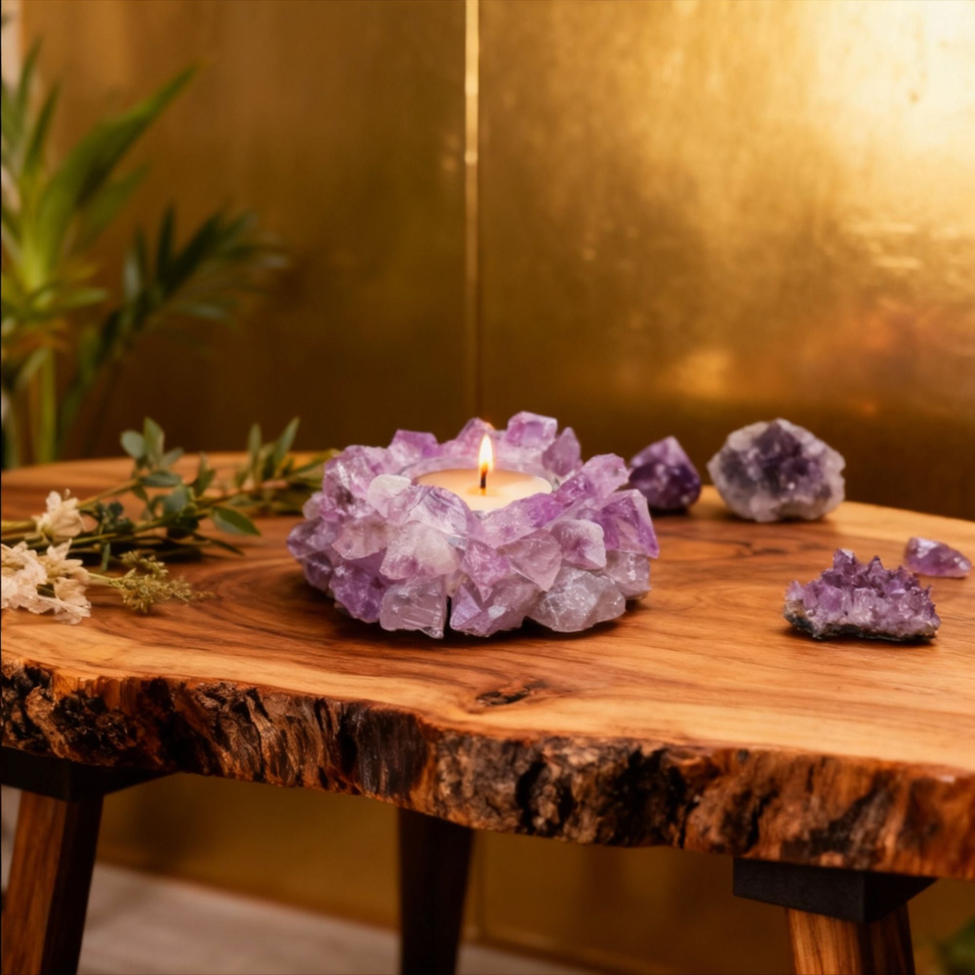 Crystal Candle Nest Ritual