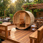 4-Person Cedar Barrel Sauna