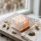 Selenite Stone Candle Holders