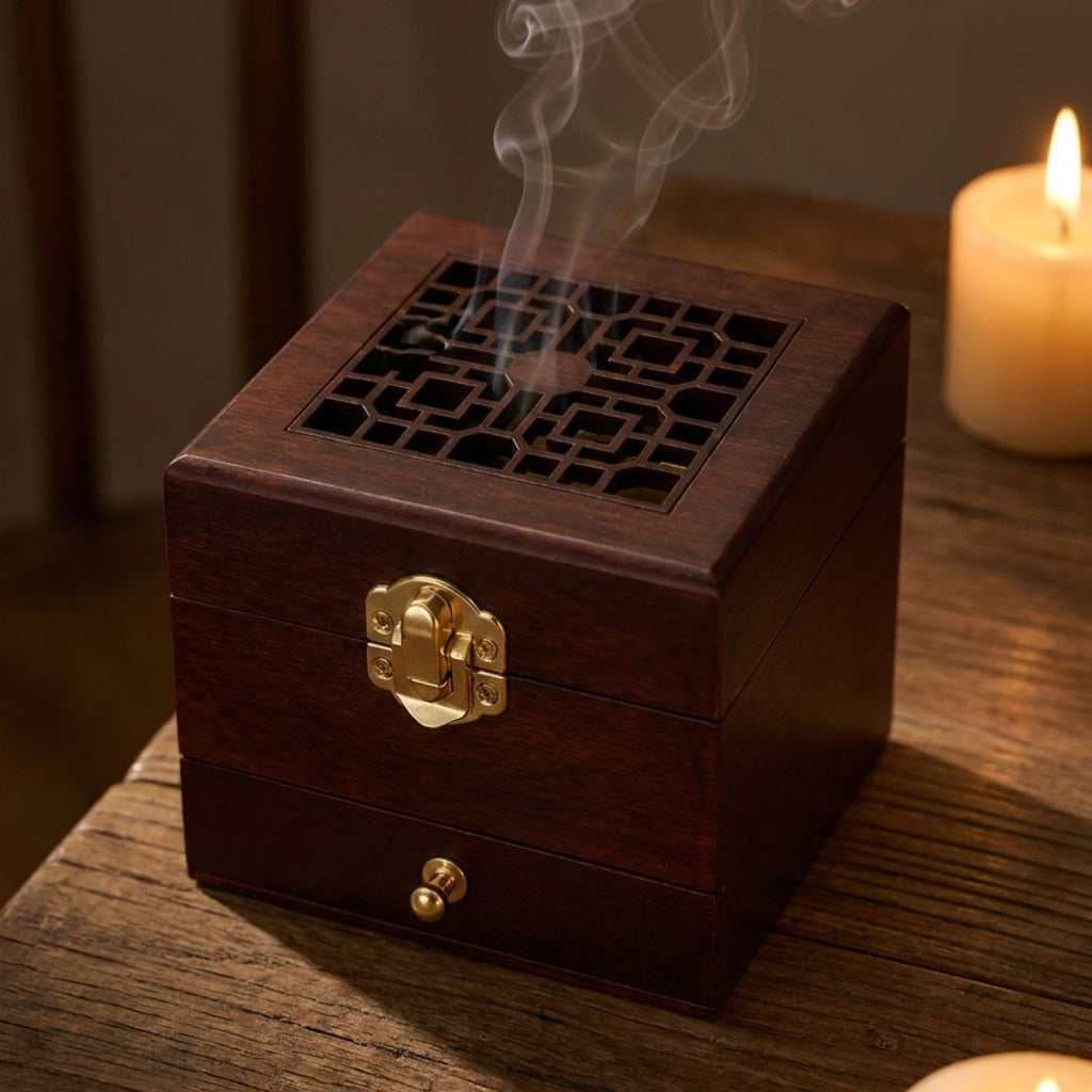 Wooden Antique Incense Burner