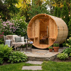 4-Person Cedar Barrel Sauna