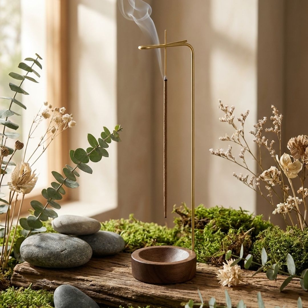 Inverse Wood Incense Holder