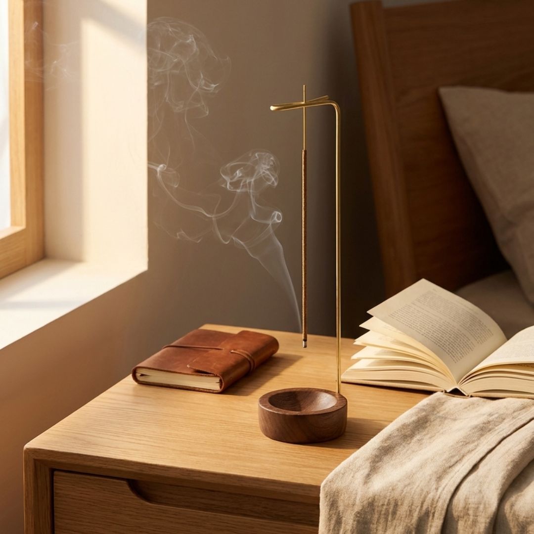 Inverse Wood Incense Holder
