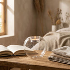 Hollow Glass Candle Holders