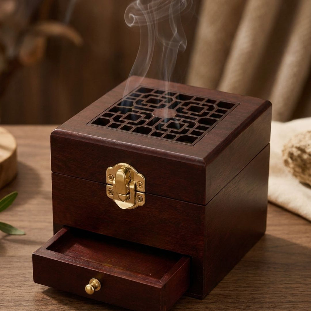 Wooden Antique Incense Burner