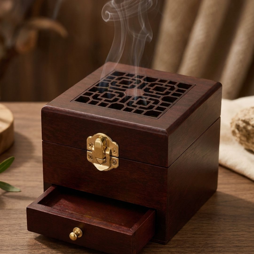 Wooden Antique Incense Burner