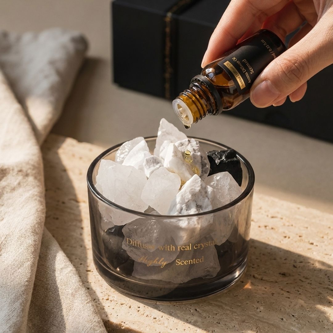 Crystal Stone Essential Oil Diffuser