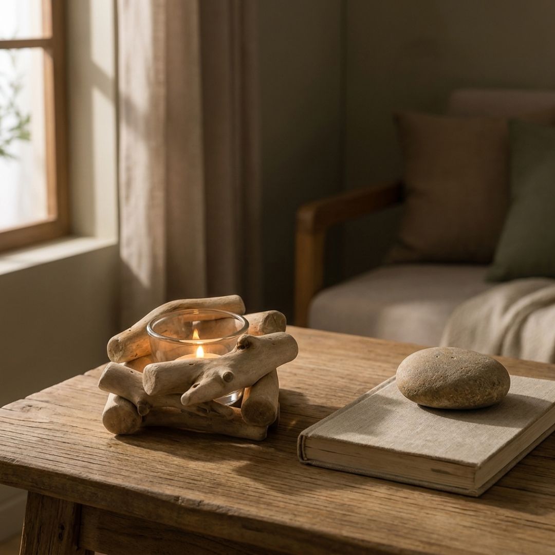Driftwood Candle Holder