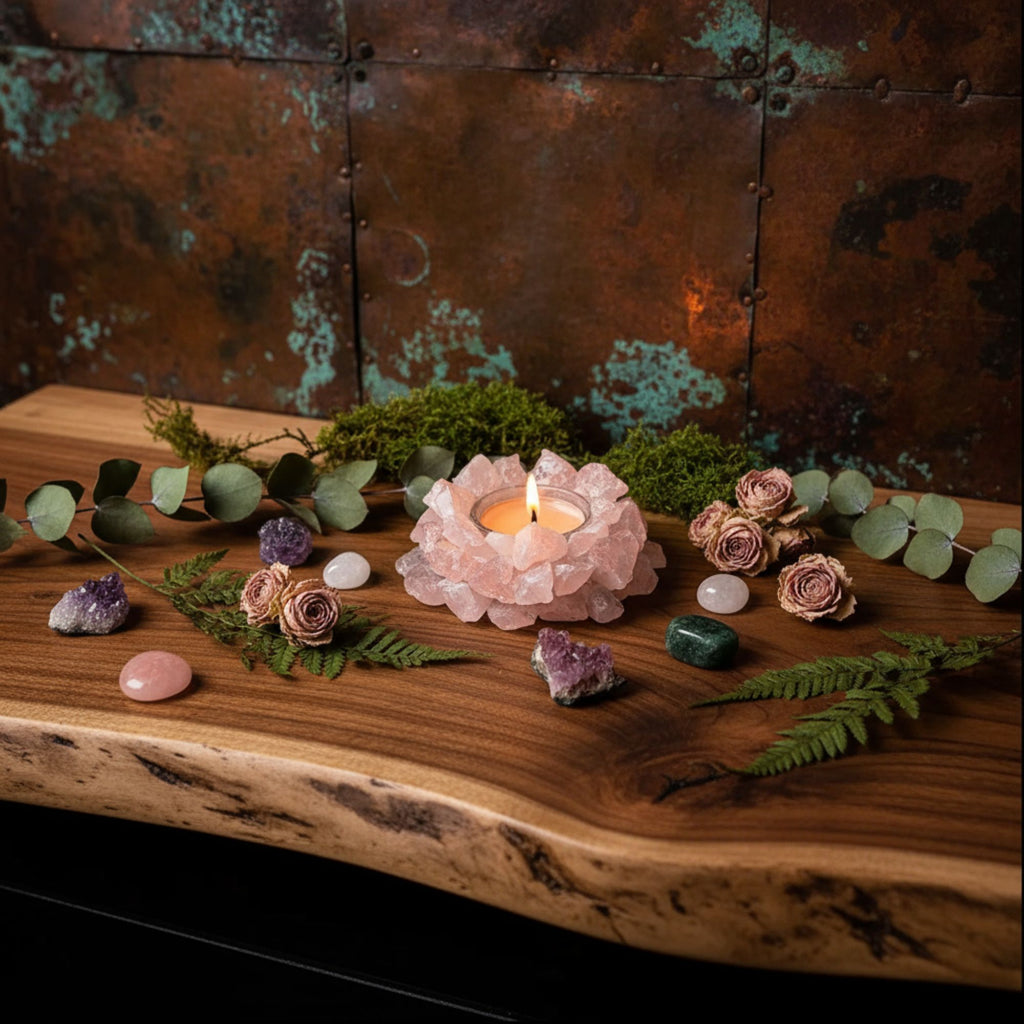 Crystal Candle Nest Ritual