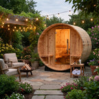 4-Person Cedar Barrel Sauna