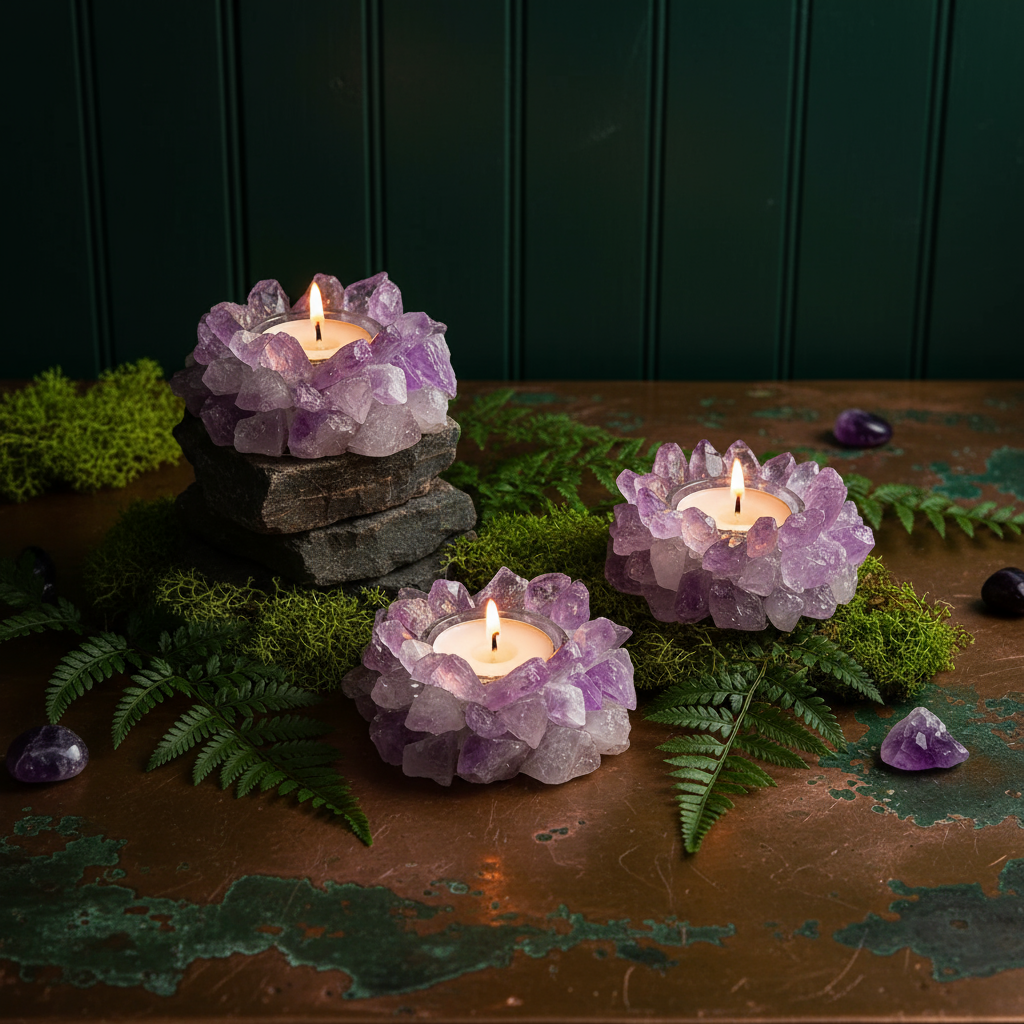 Crystal Candle Nest Ritual