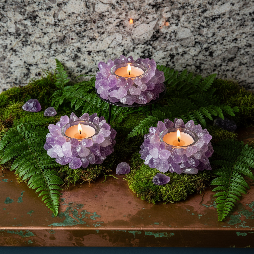 Crystal Candle Nest Ritual