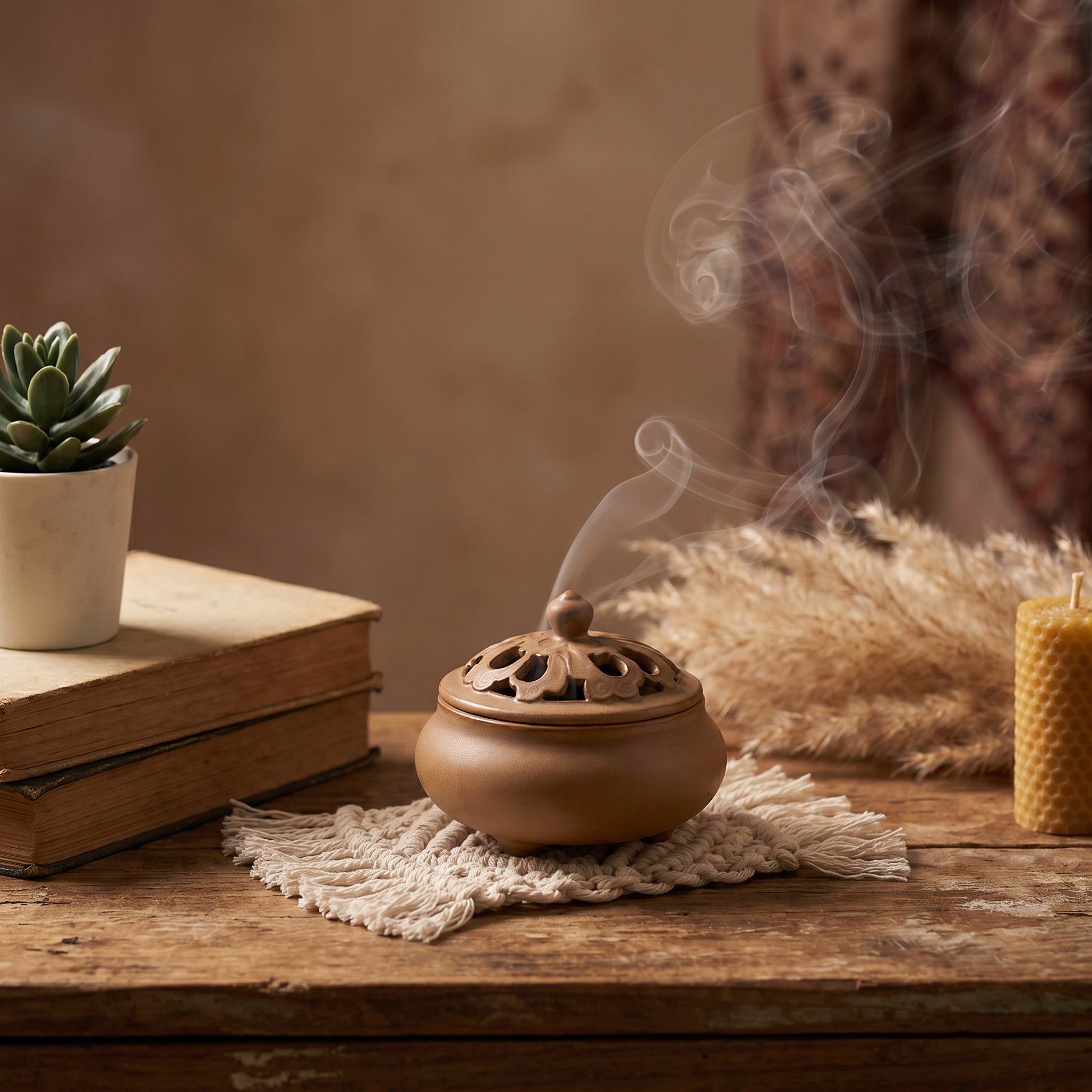 Retro Ceramic Incense Burner