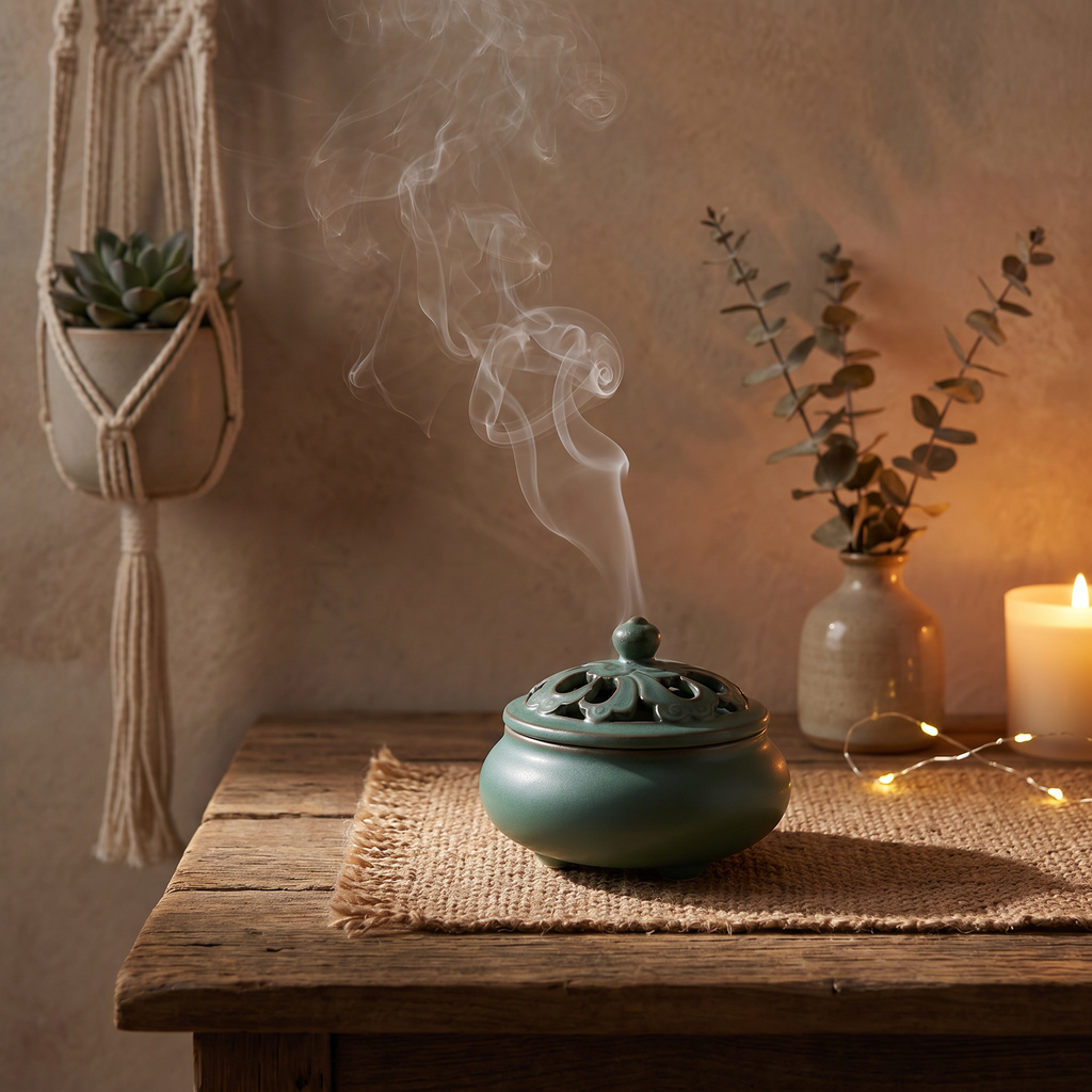 Retro Ceramic Incense Burner