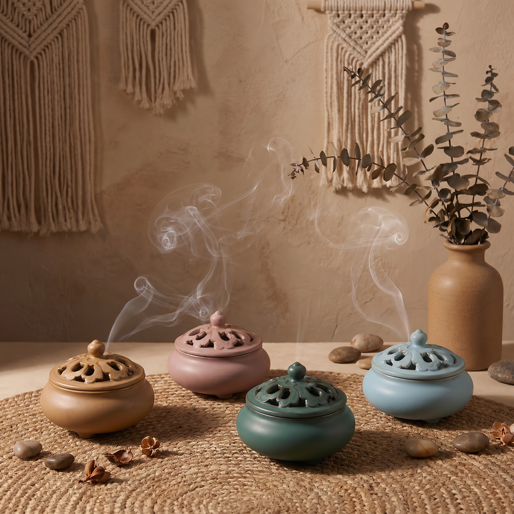Retro Ceramic Incense Burner